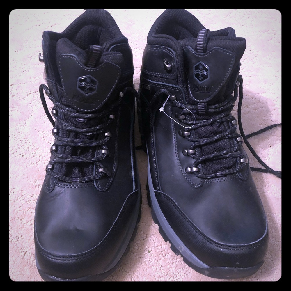 Men’s Black Khombu Hiking Shoes, Sz 13